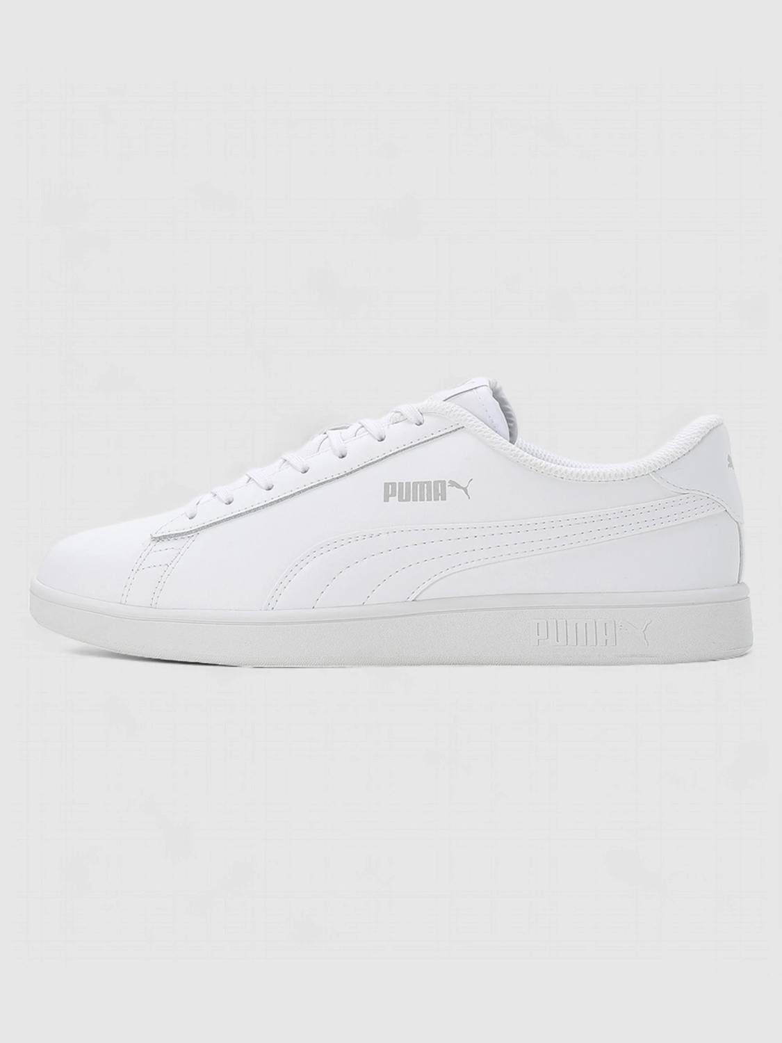 PUMA Smash v2 L White Men's Sneakers - Image 4