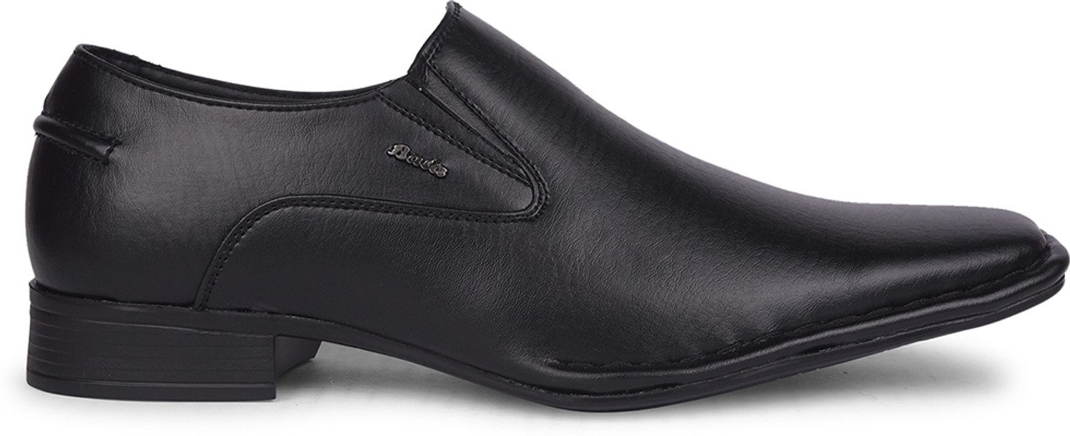 Image of Bata mens 8516 sancrispino formal slipon black shoes Derby For Men