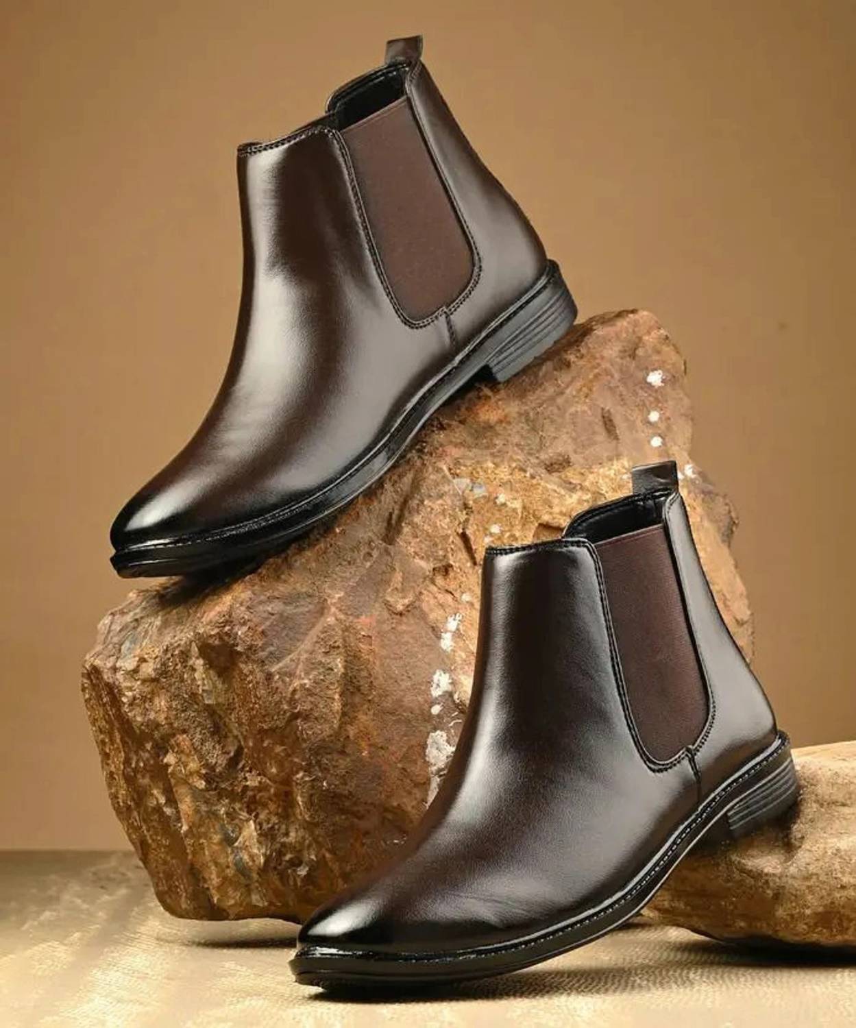 step rider Men's Brown Boots - Image 1