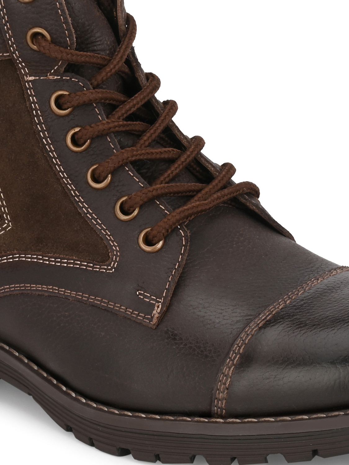 Image of Harrytech London High Ankle Leather Boots for Men - [Brown] Boots For Men