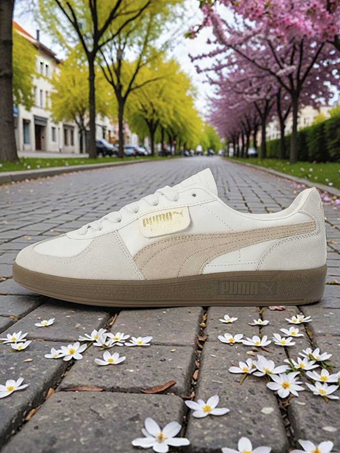 PUMA Palermo Lth Res White Men's Sneakers - Image 5