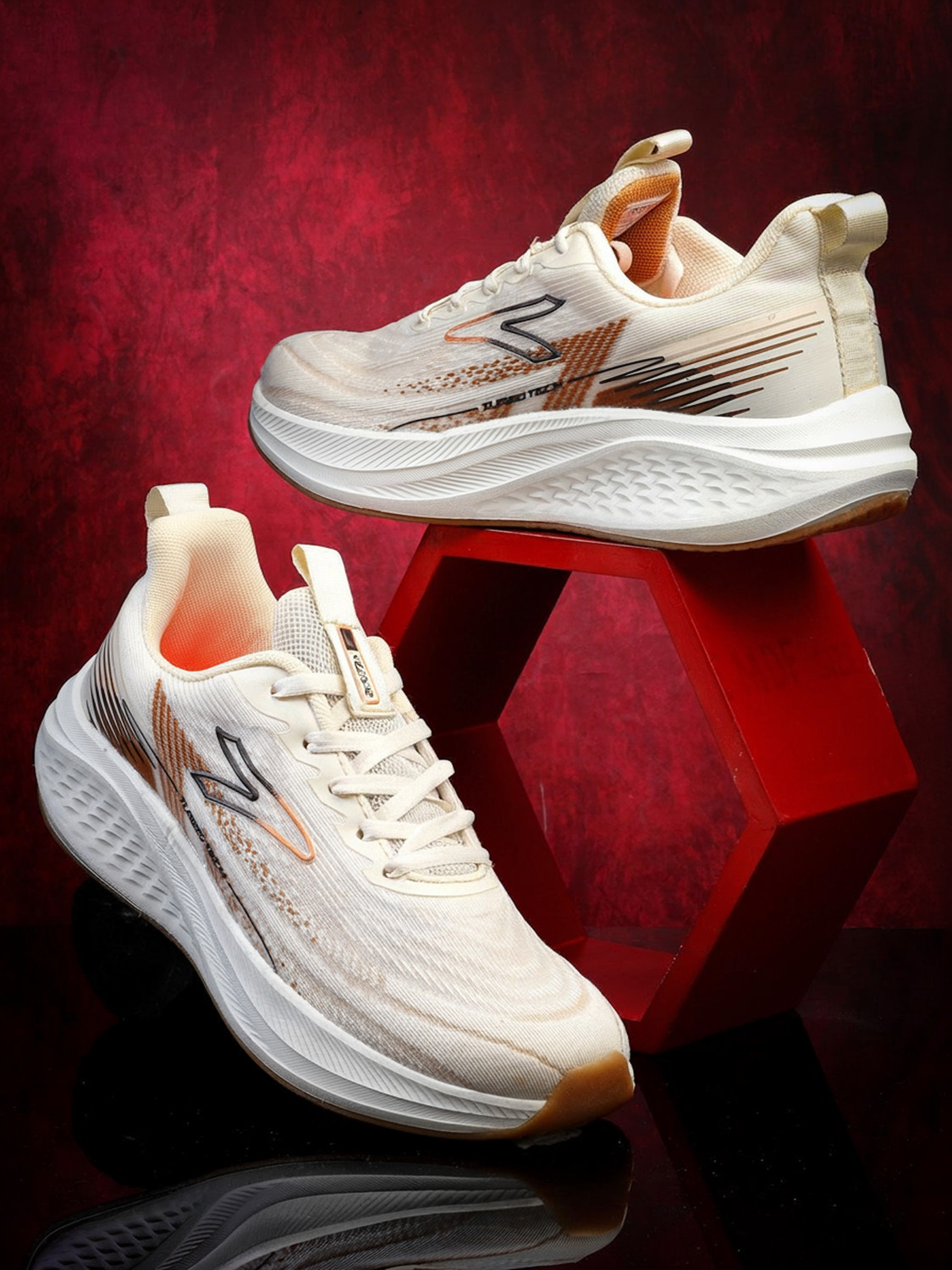 Image of action Athleo BULLET-405 Stylish Lightweight Comfortable Trendy Sports Lace-Up Running Shoes For Men
