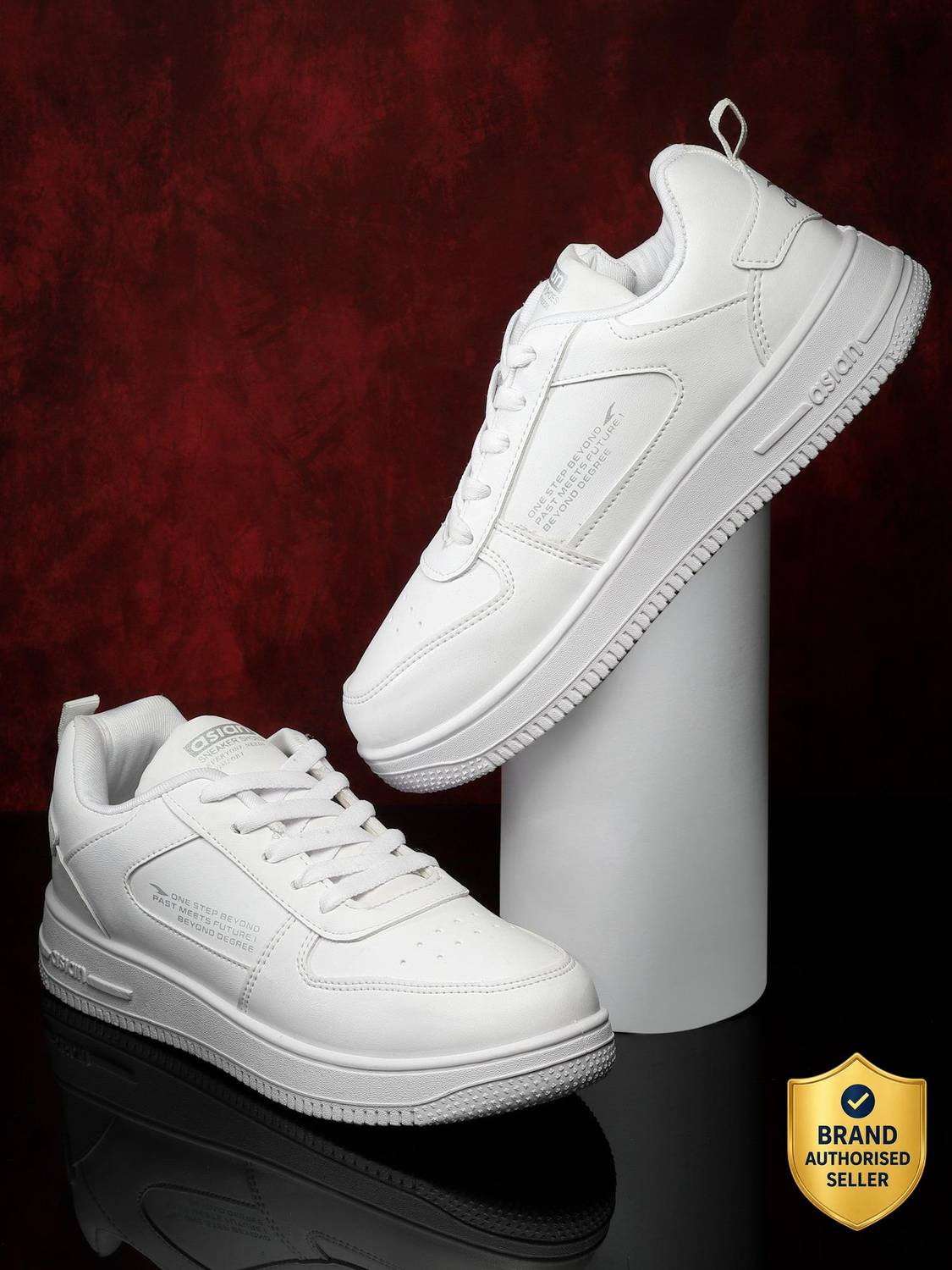 Asian White Sneakers For Men - Image 1