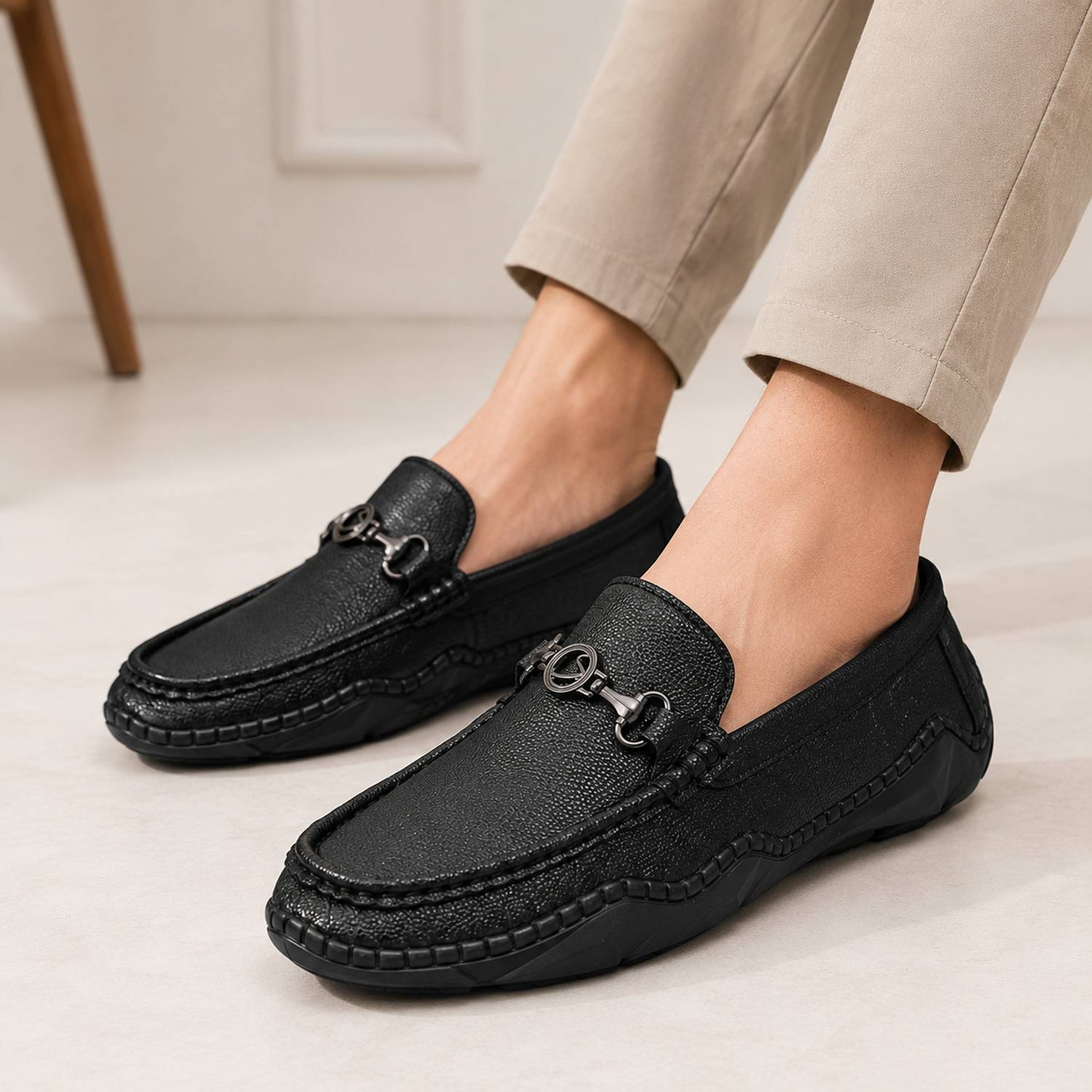 KILLER Men's Black Loafers - Image 2