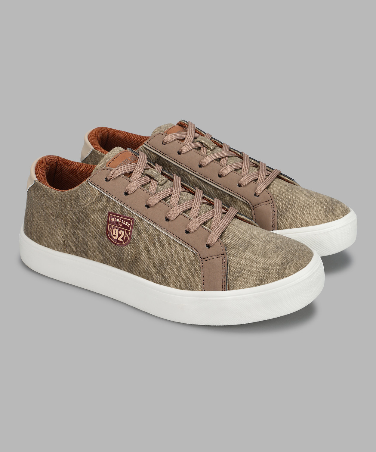 Image of WOODLAND Lace Up Lightweight Breathable Comfortable Daily Use Casuals For Men