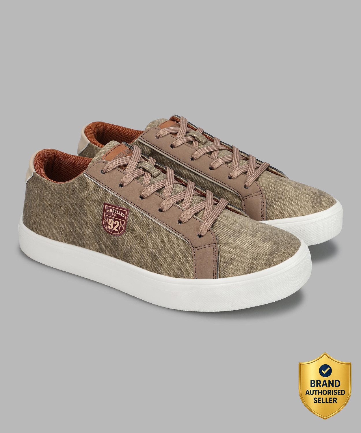 Image of WOODLAND Lace Up Lightweight Breathable Comfortable Daily Use Casuals For Men