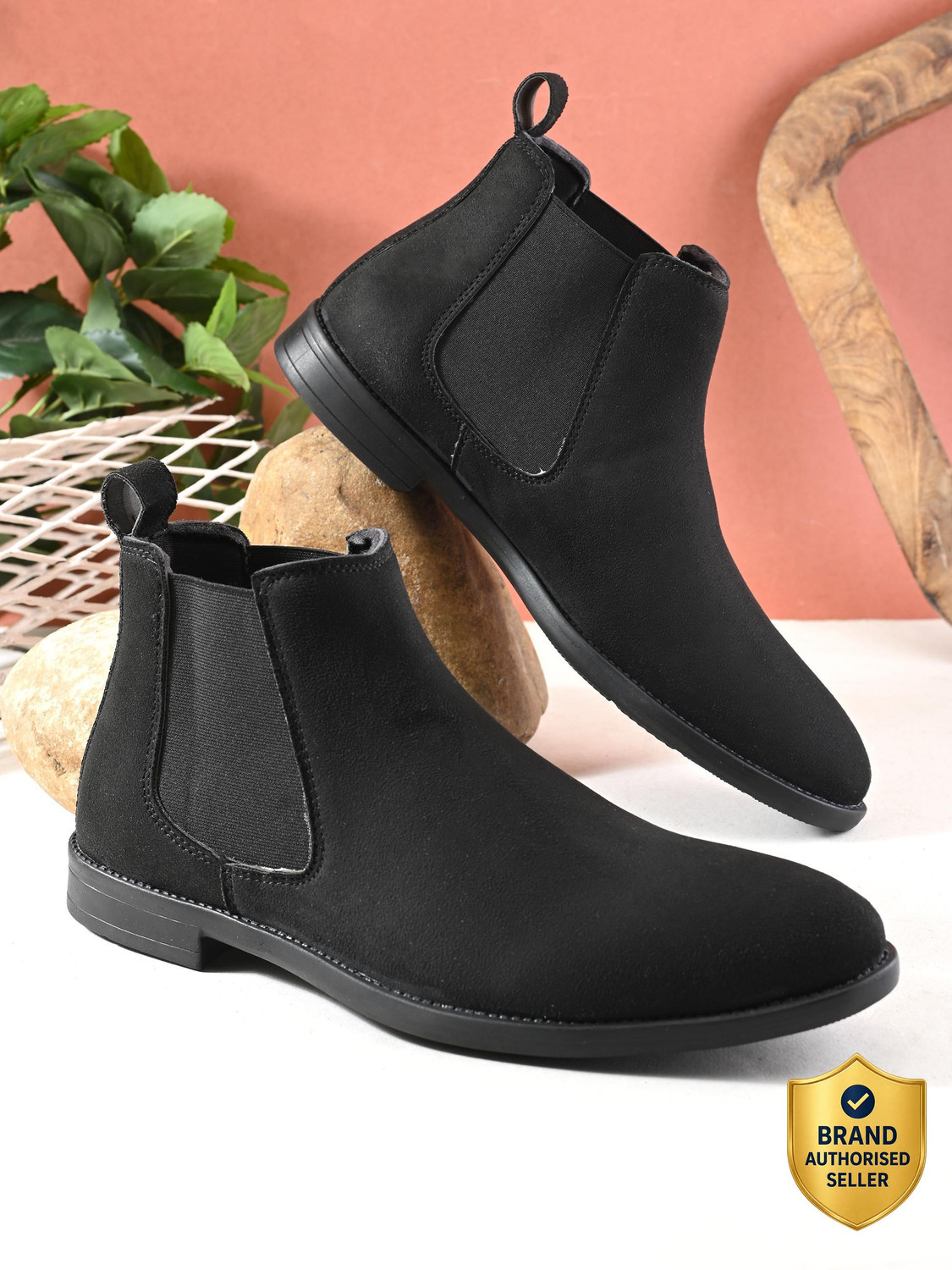 Image of Roadster Black Casual Boots For Men Boots For Men