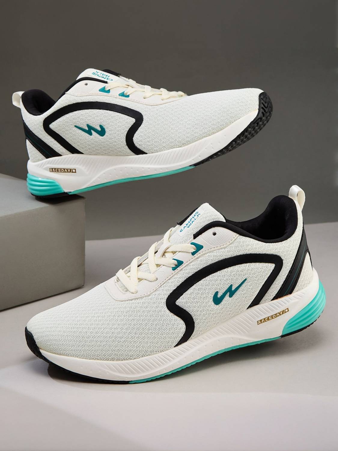 CAMPUS CAMP KARL Running Shoes For Men (White , 9)