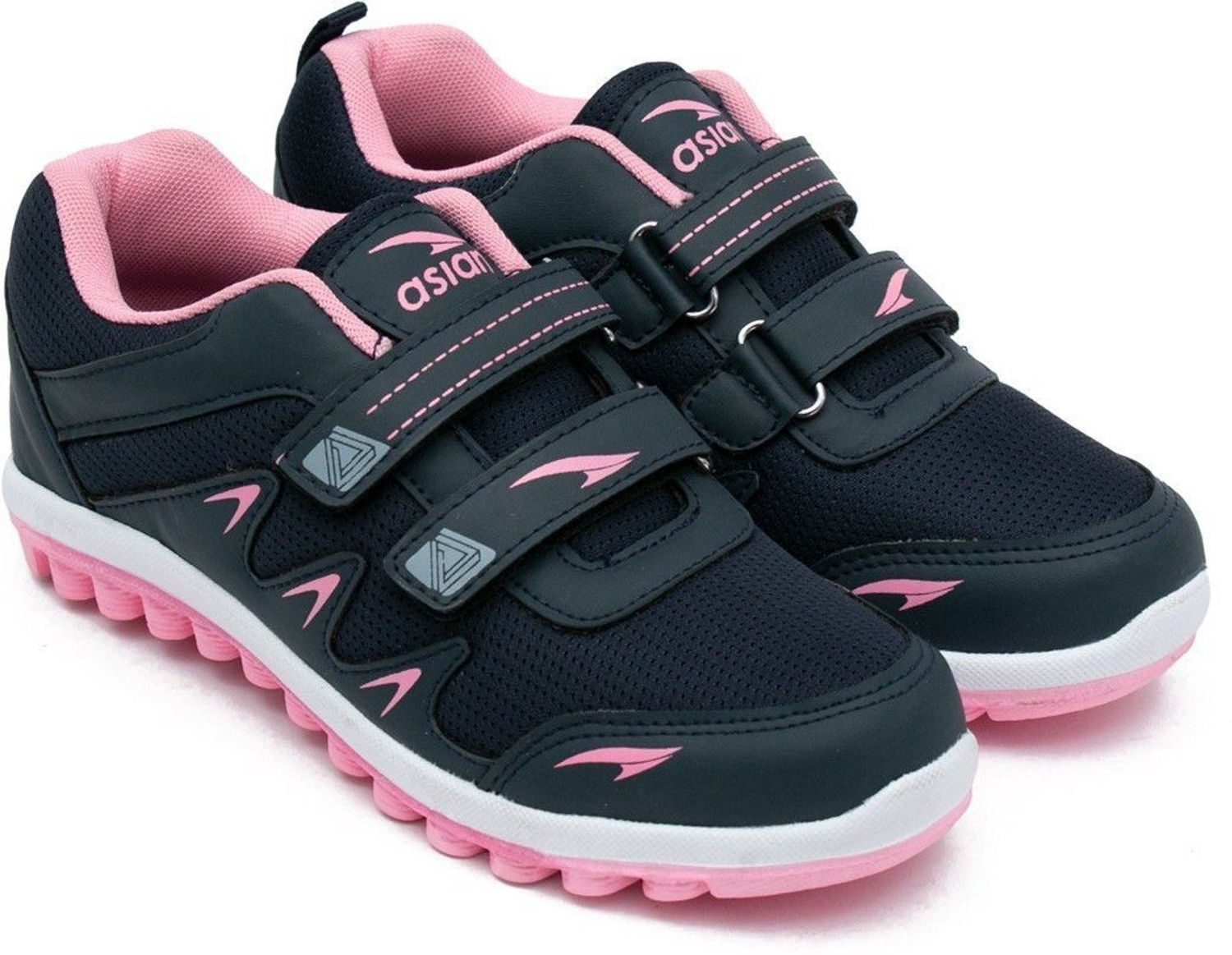 Image of asian Fashion-02 Navy Pink Walking Shoes,Gym Shoes,Casual Shoes,Training Shoes,Sports Shoes, Walking Shoes For Women