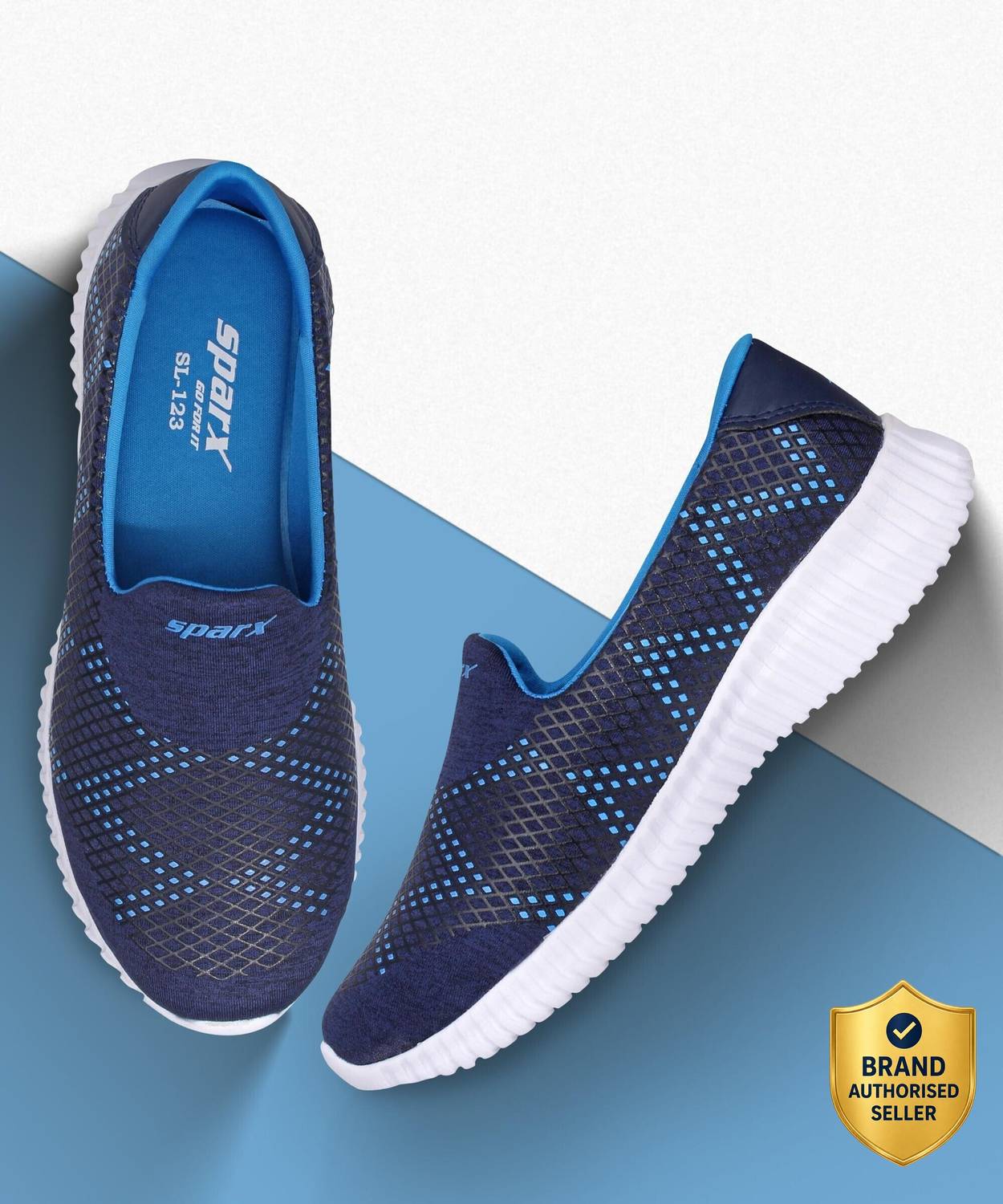 Sparx SL 123 Walking Shoes for Women, Blue