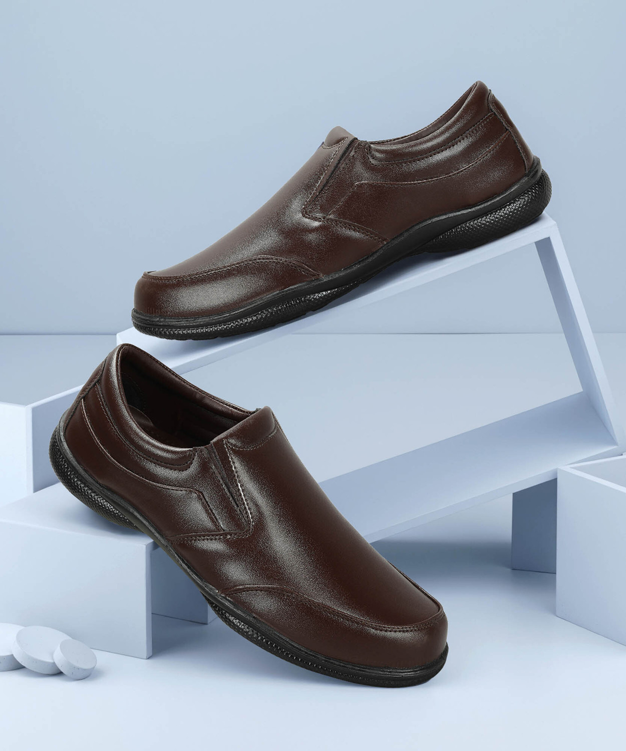 Image of Paragon Paragon Men's Formal Slip On Style Loafers| Durable, Sturdy Office Wear Loafers For Men