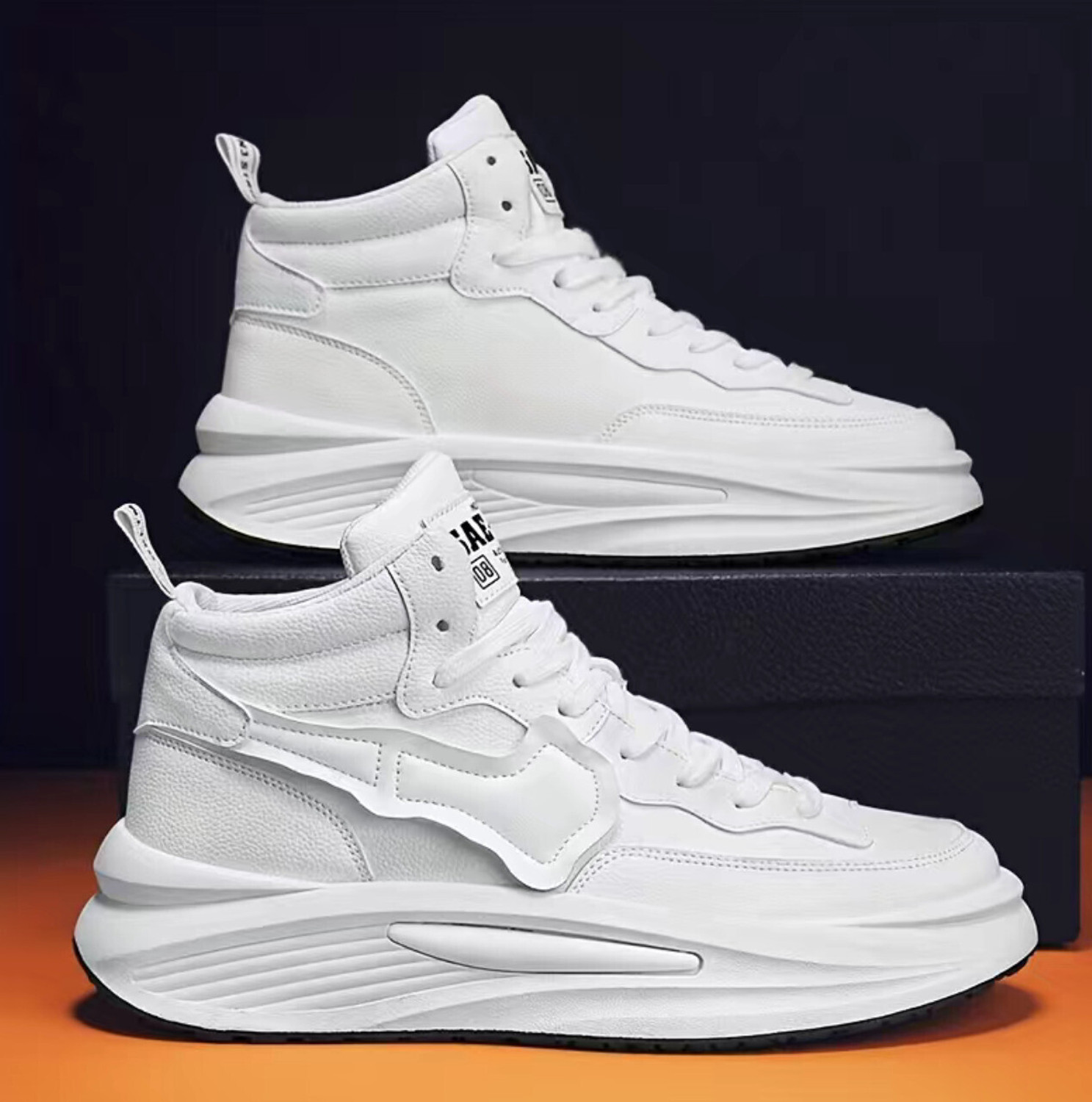 Image of Robbie jones Casual Sneakers Outdoor White Shoes For Boys And Men Sneakers For Men