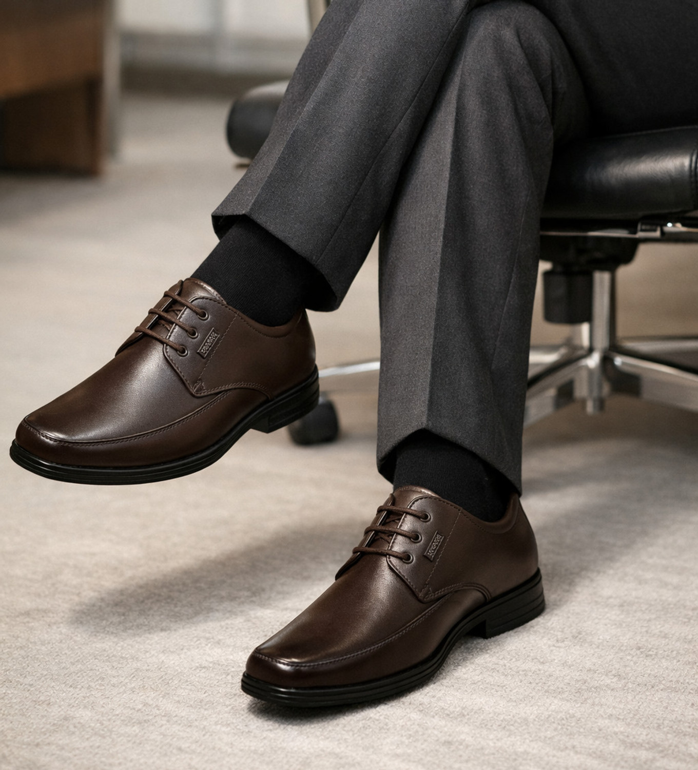 Image of Averatto Formal Leather Shoes |Professional Office Shoes Lace Up For Men Party Wear For Men