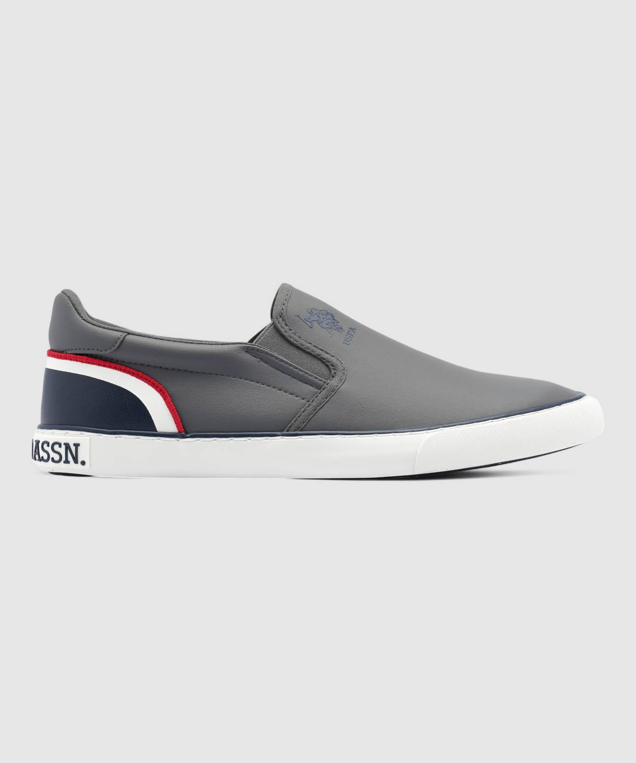 U.S. POLO ASSN. TIMEO Slip On Sneakers for Men, Gray - Image 5