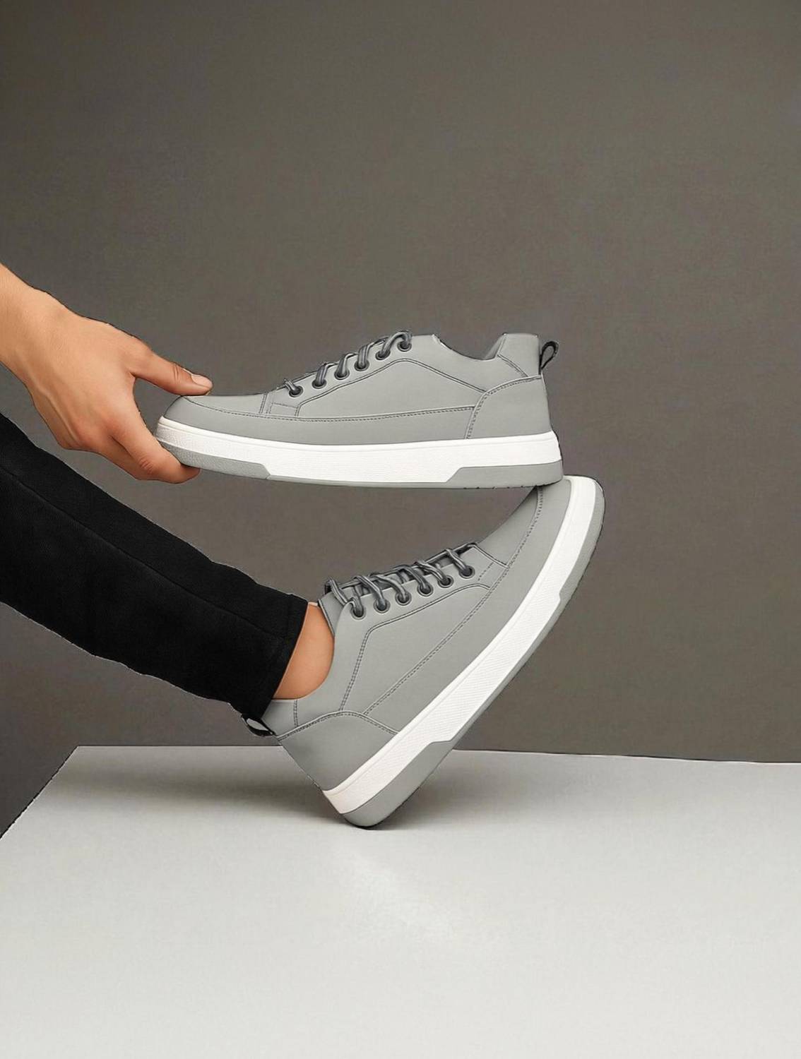 Daily Walk Gray Sneakers for Men - Image 1