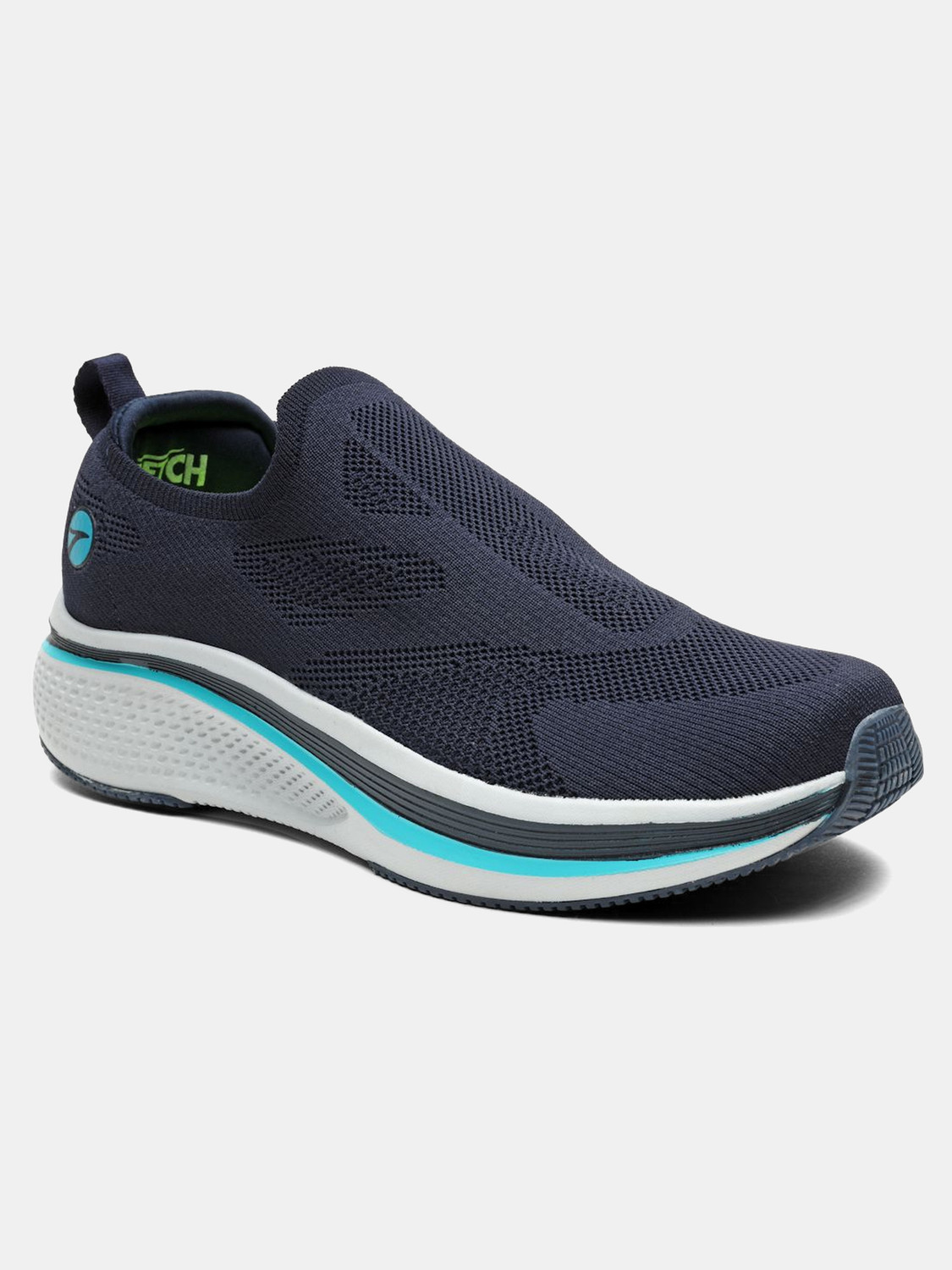 Image of action Athleo WALKER-1004 Breathable Flexible Lightweight Comfortable Sports Slip-On Running Shoes For Men