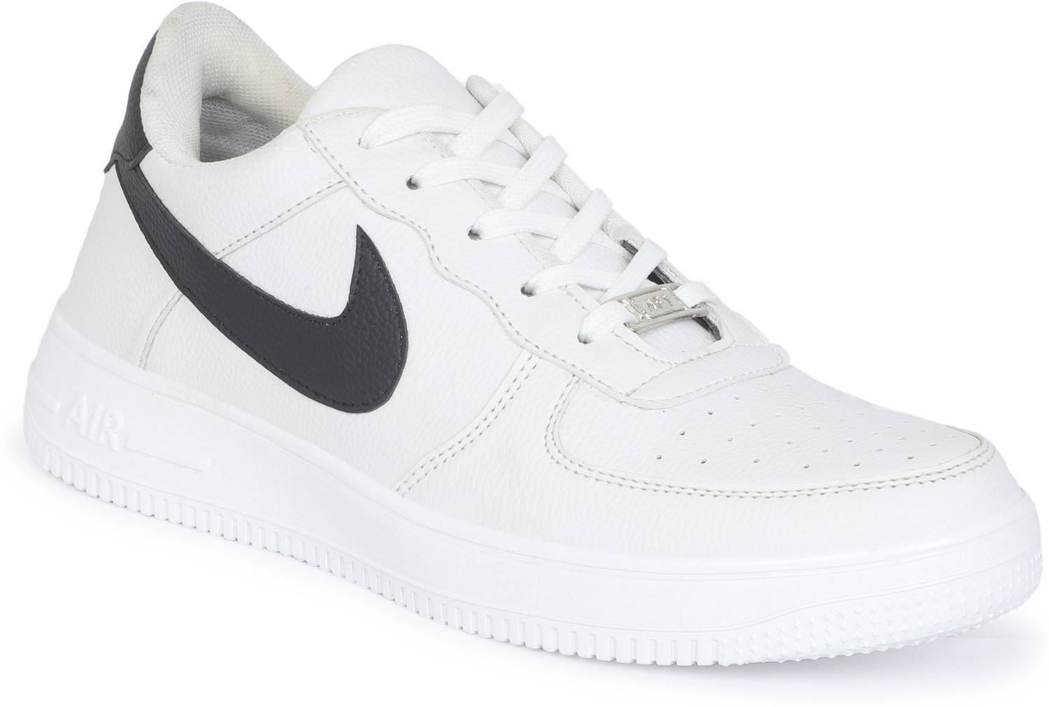Leevax Men’s White Casual Canvas Sneakers - Image 2
