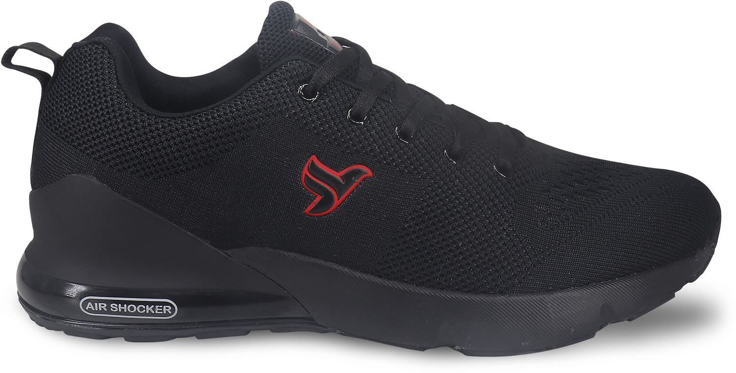 Image of Lakhani Vardaan Running Shoes For Men (Black, 8)