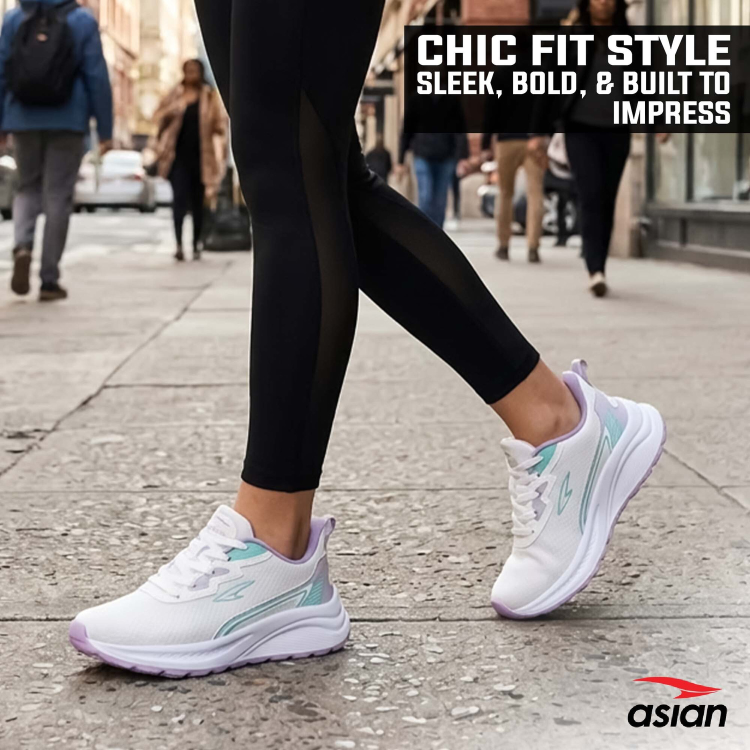 Image of asian Women Sports Shoes with Memory Foam for Running & Gym Sneakers For Women