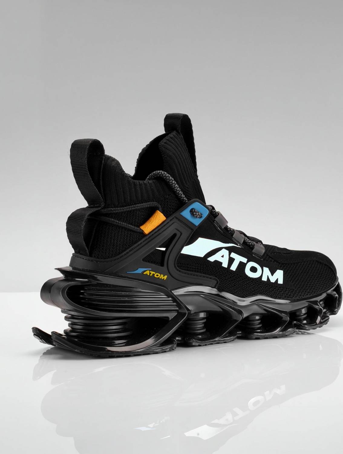 ATOM Spring Edge Alpha 1 Black Sneakers For Men - Image 1