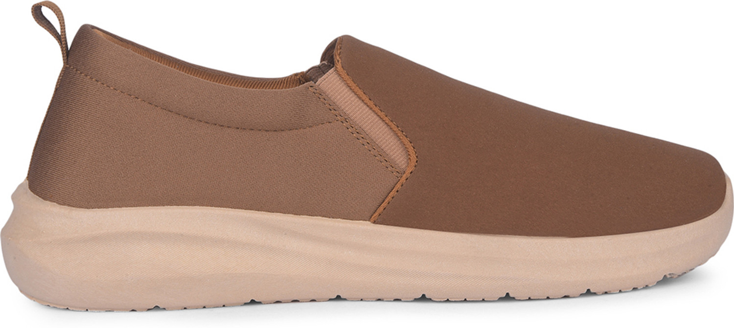 Image of Bata Men Classic Casual Slip On Shoes Everyday Comfort Slip On Sneakers For Men (Tan, 8)