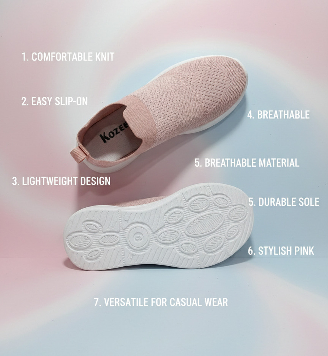 Image of Hsquare Lilly 13 Walking Shoes For Women