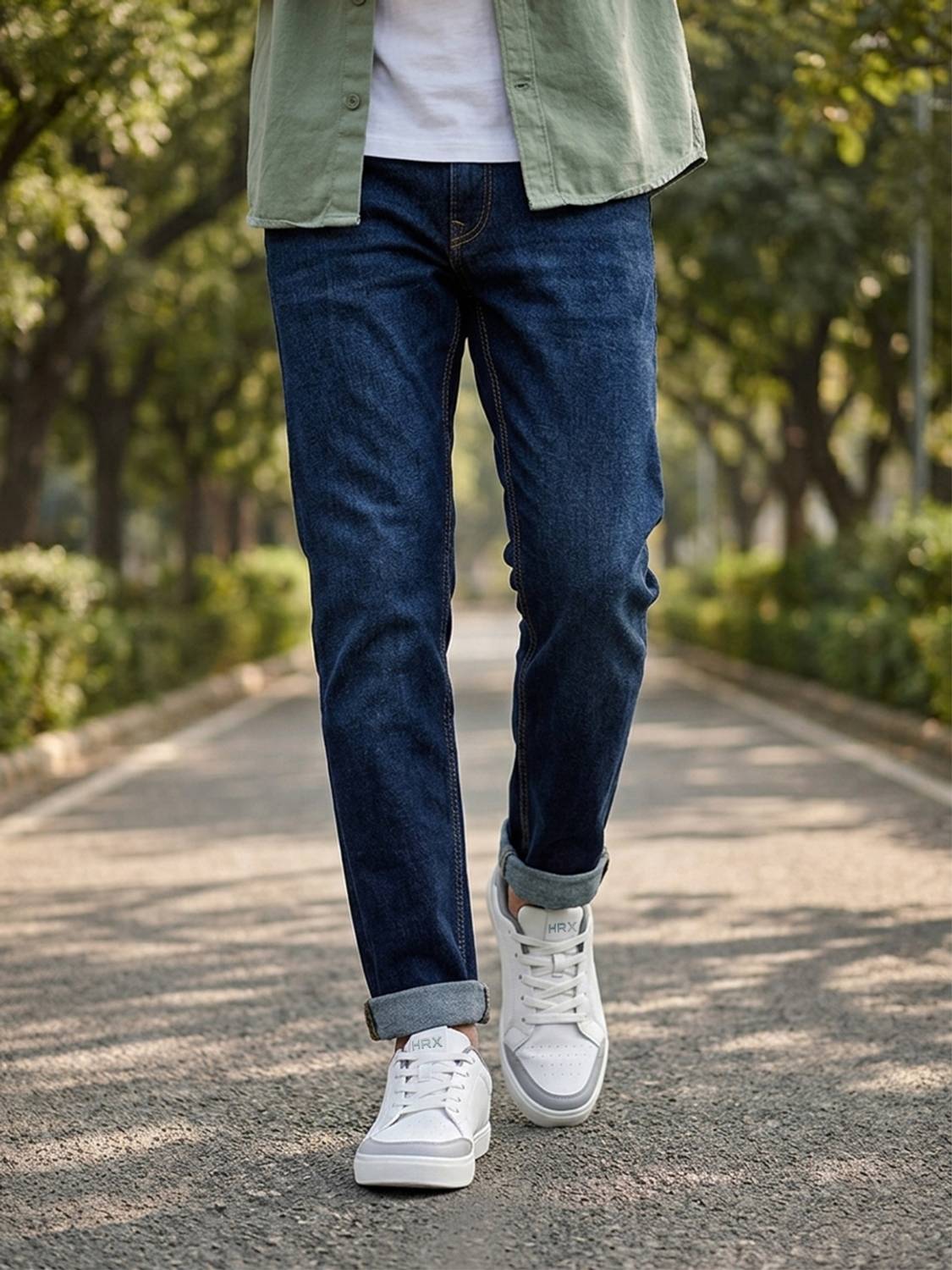 HRX by Hrithik Roshan Men's White Sneakers - Image 2