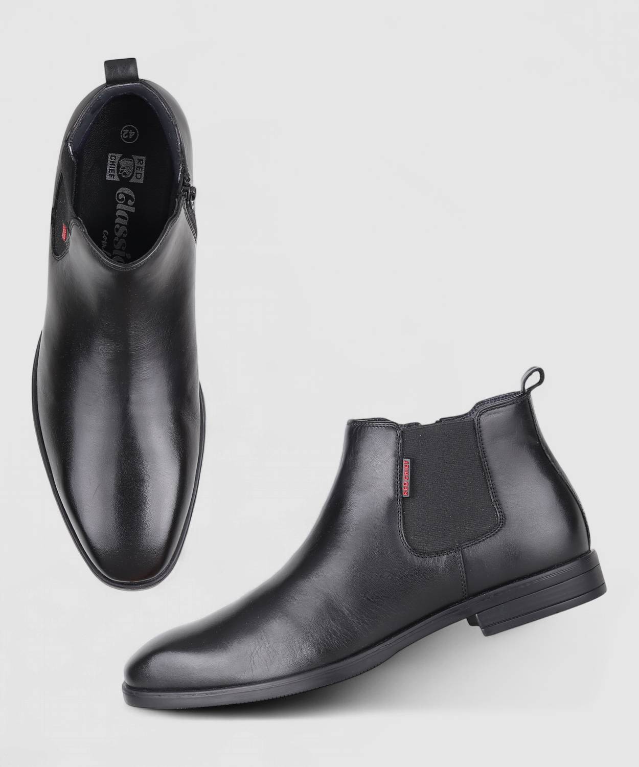 RED CHIEF Men's Red Chelsea Boots - Image 4