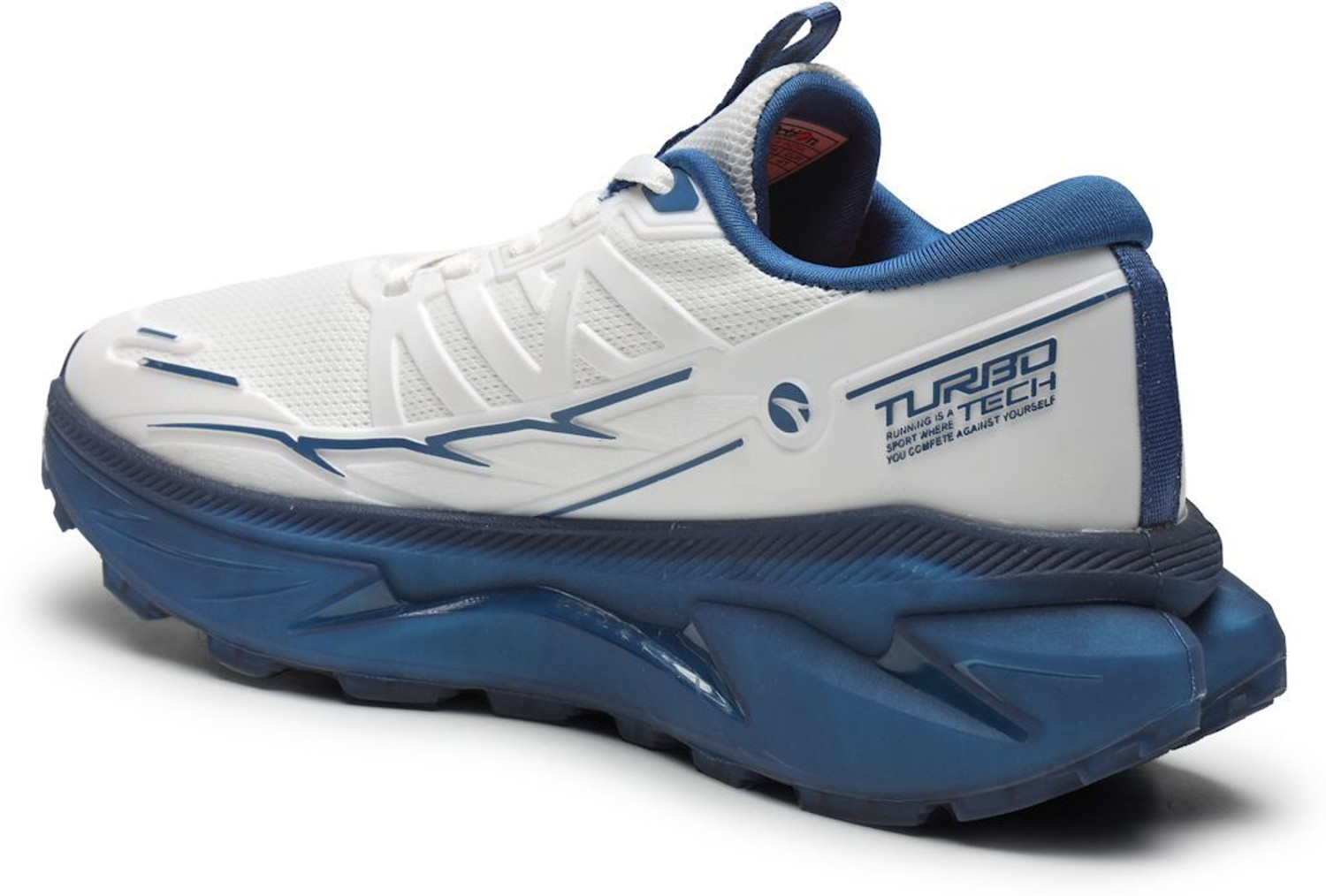 Image of action Athleo TURBO-2201 Lightweight Breathable Comfortable Sports Lace-Ups Running Shoes For Men