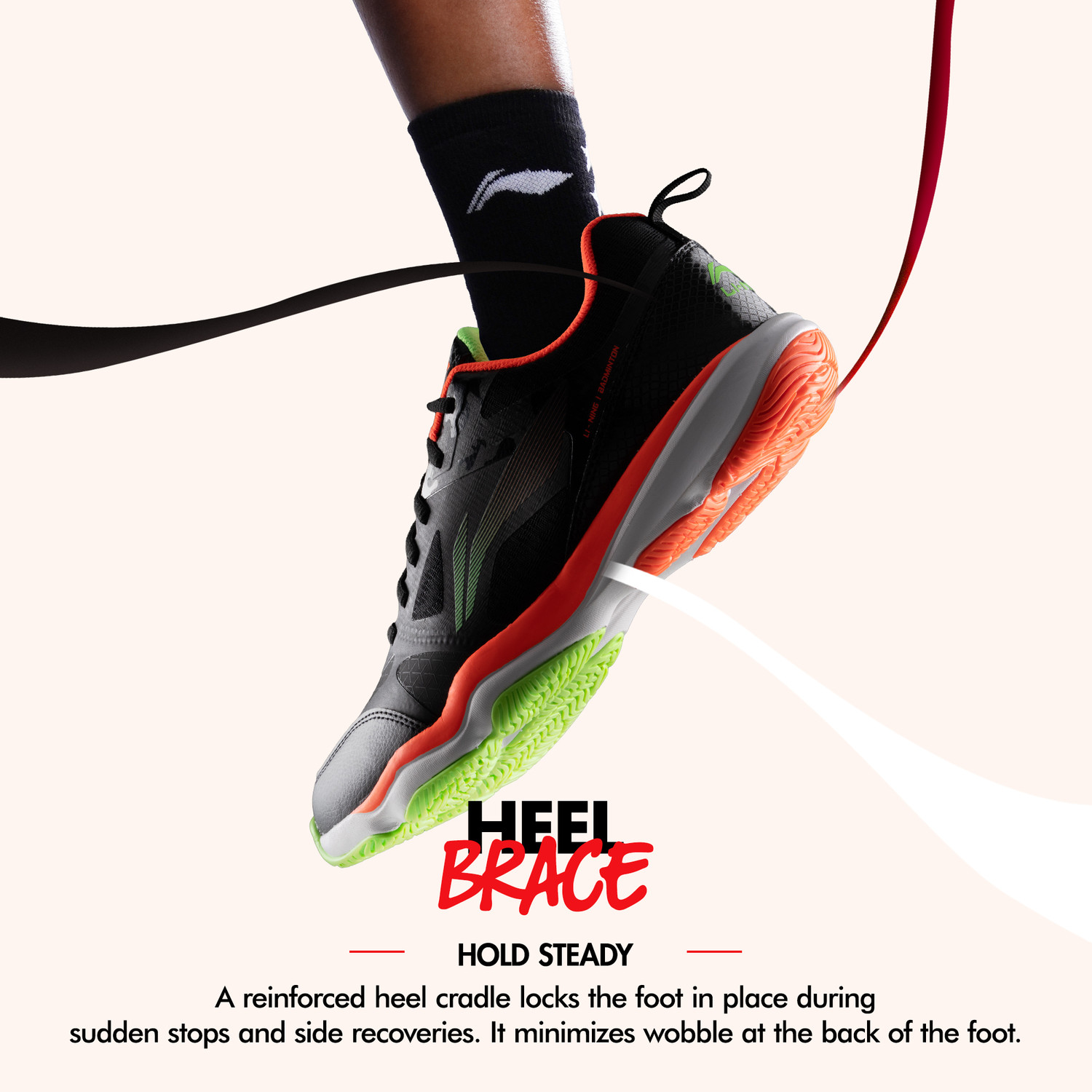 Image of LI-NING Ranger Force Non Marking Badminton Shoes | Lightweight, Breathable & Durable Badminton Shoes For Unisex