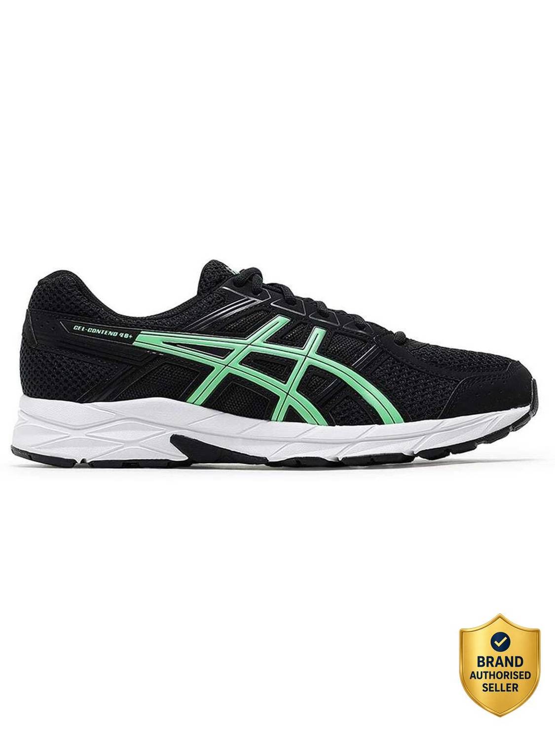 Asics GEL-CONTEND 4B+ Black Men's Running Shoes - Image 1
