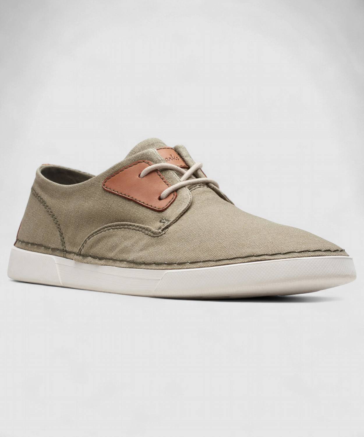 Clarks Gereld Tie Casual Shoes Size 8M Olive Textile Lace Up Ortholite Comfort Clarks Nature 5 Tie Mens Olive Green Suede | Mercari main image 3