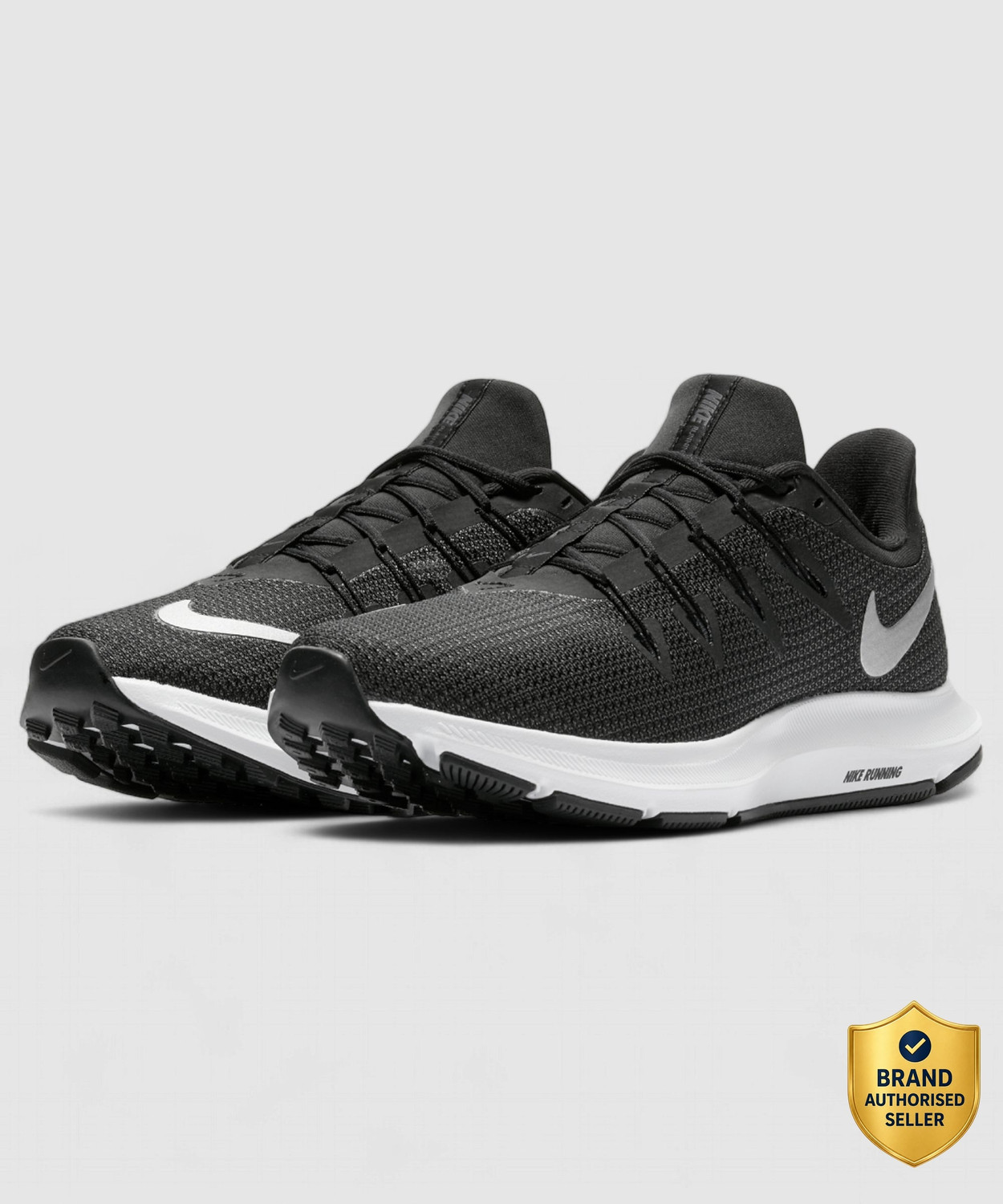 Image of NIKE WMNS Quest Running Shoes For Women (Black, 6)