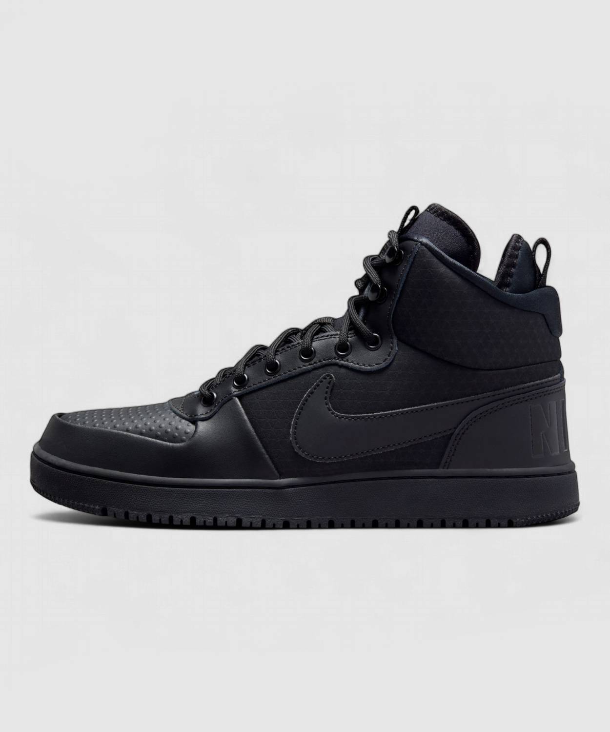 Nike Court Borough Mid Winter Black Men's Sneakers - Image 2
