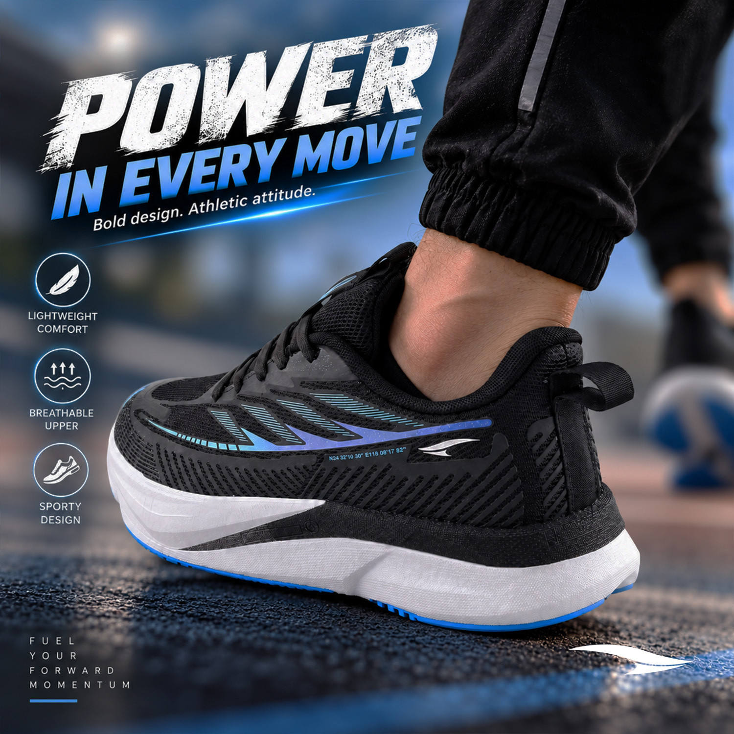 Image of asian Hypercushion Carbon-14 Men's Running Shoes with Carbon Plate & ETPU Sole Running Shoes For Men