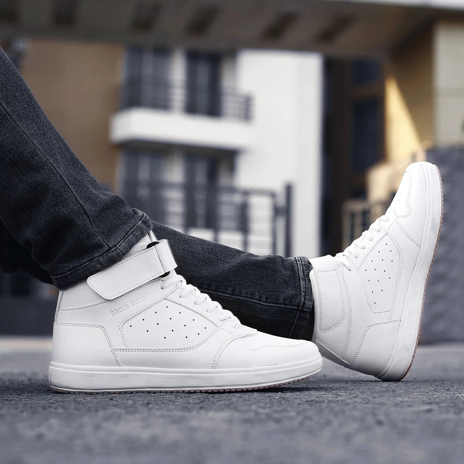 bacca bucci Comfortable Sneakers For Men White - Image 5