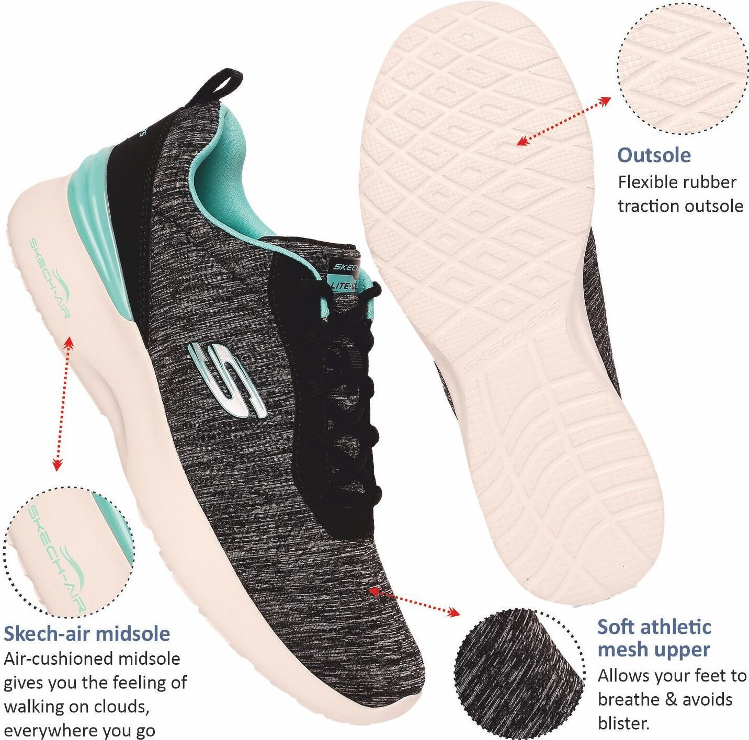 Image of Skechers SKECH-AIR DYNAMIGHT-PURE SERE Sneakers For Women