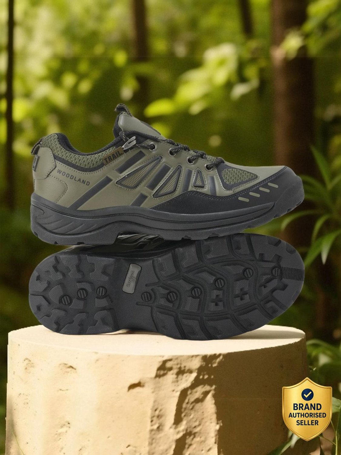 Image of WOODLAND Outdoor Trekking Lightweight Breathable Durable Hiking & Trekking Shoes For Men