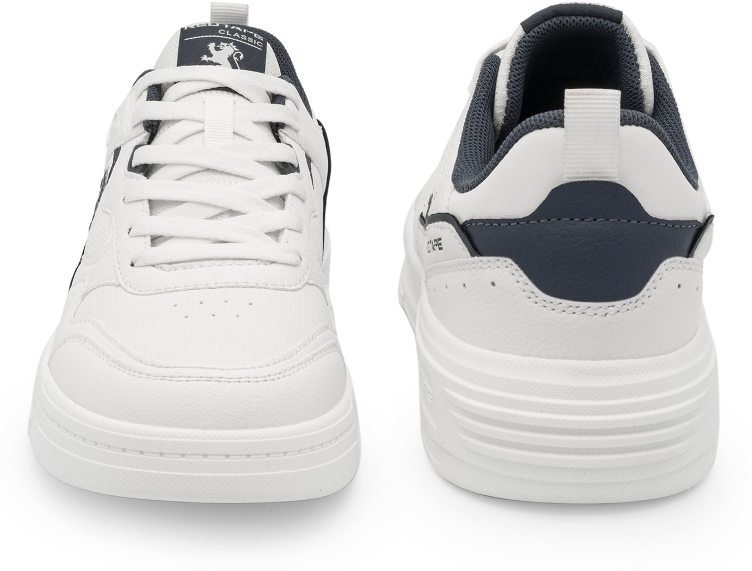 Image of RED TAPE Low Cut Sneaker for Men in White Navy | Sneaker Sneakers For Men