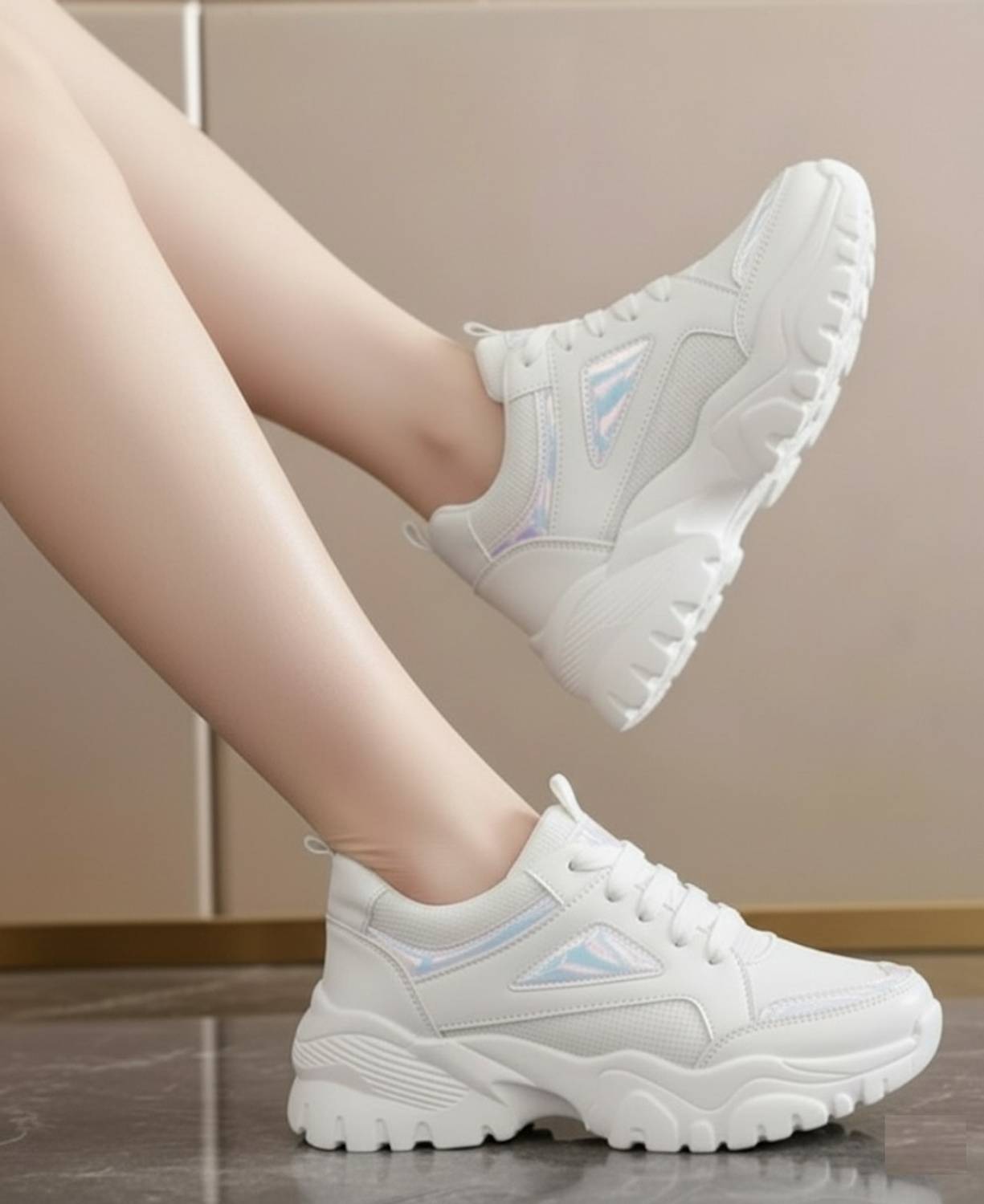 Shozie Stylish Sneakers Shoes for Women Sneakers For Women (White