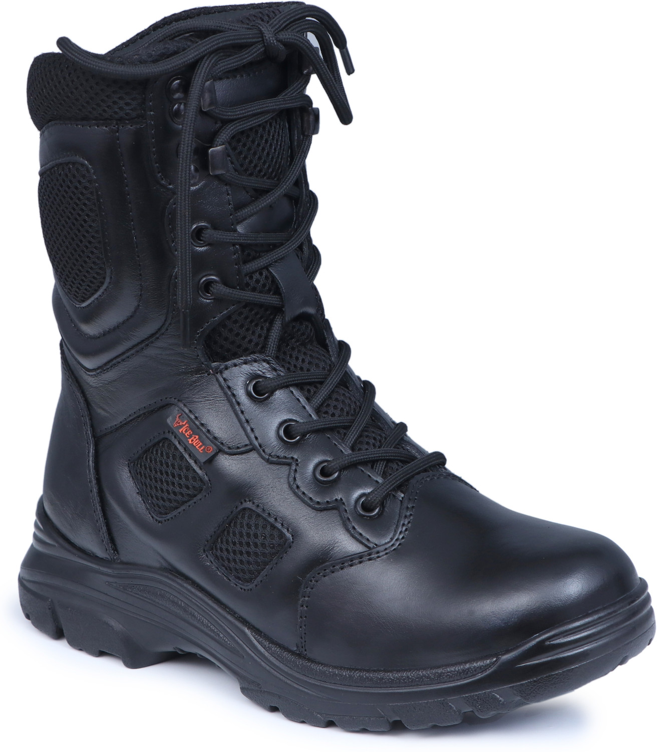 Image of ICEBULL LEATHER ICEBULL LEATHER 100% GENUINE LEATHER COMMANDO BOOTS FOR MEN Boots For Men