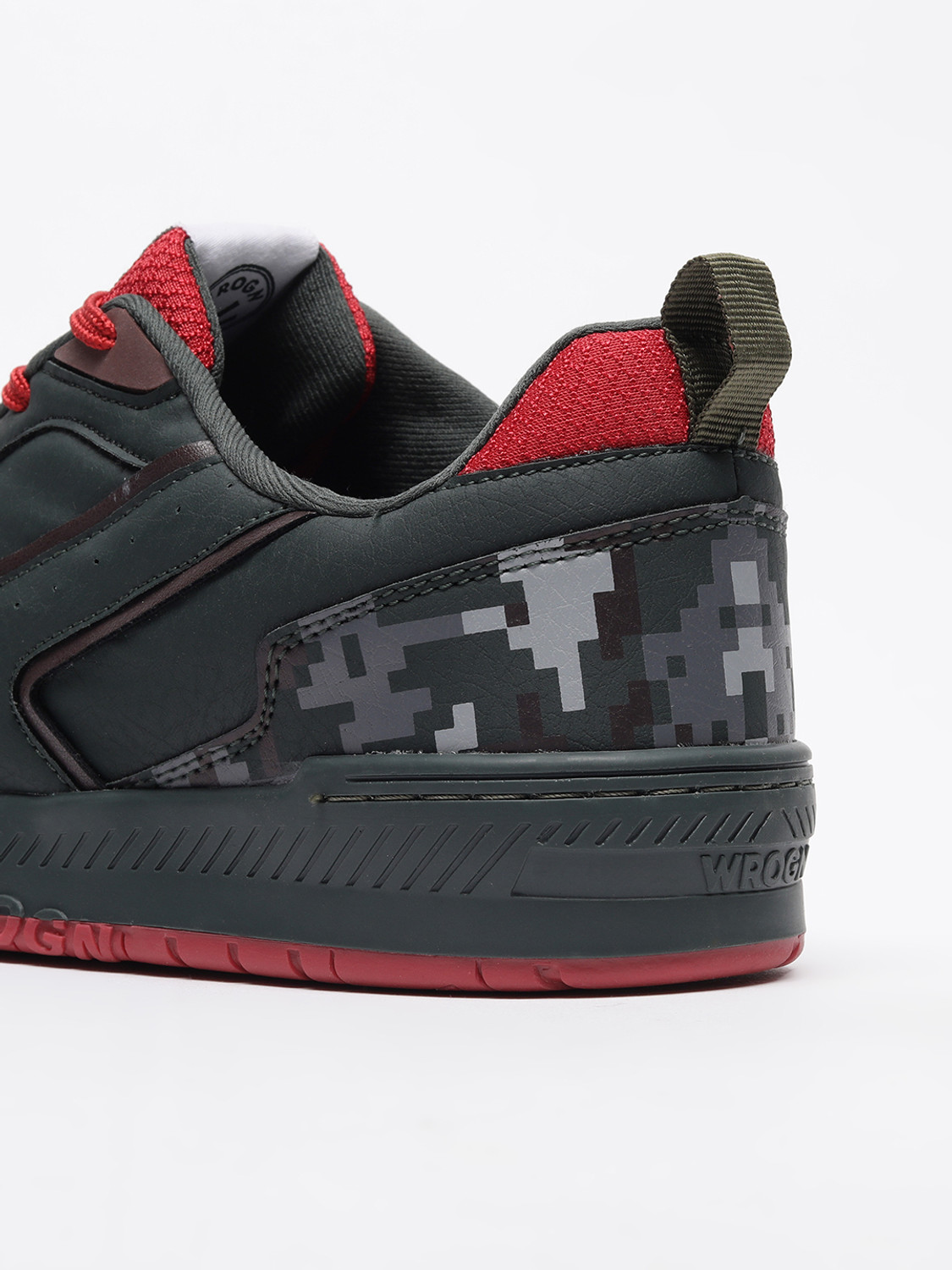 Image of WROGN Sneakers For Men (Olive, 8)