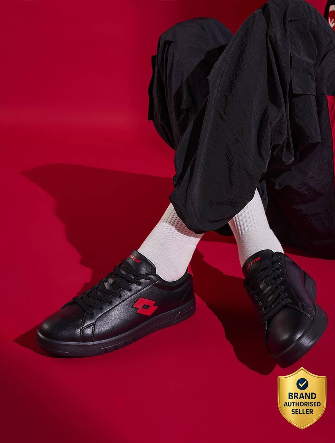 LOTTO Impulso Urbano Black Sneakers For Men - Image 1