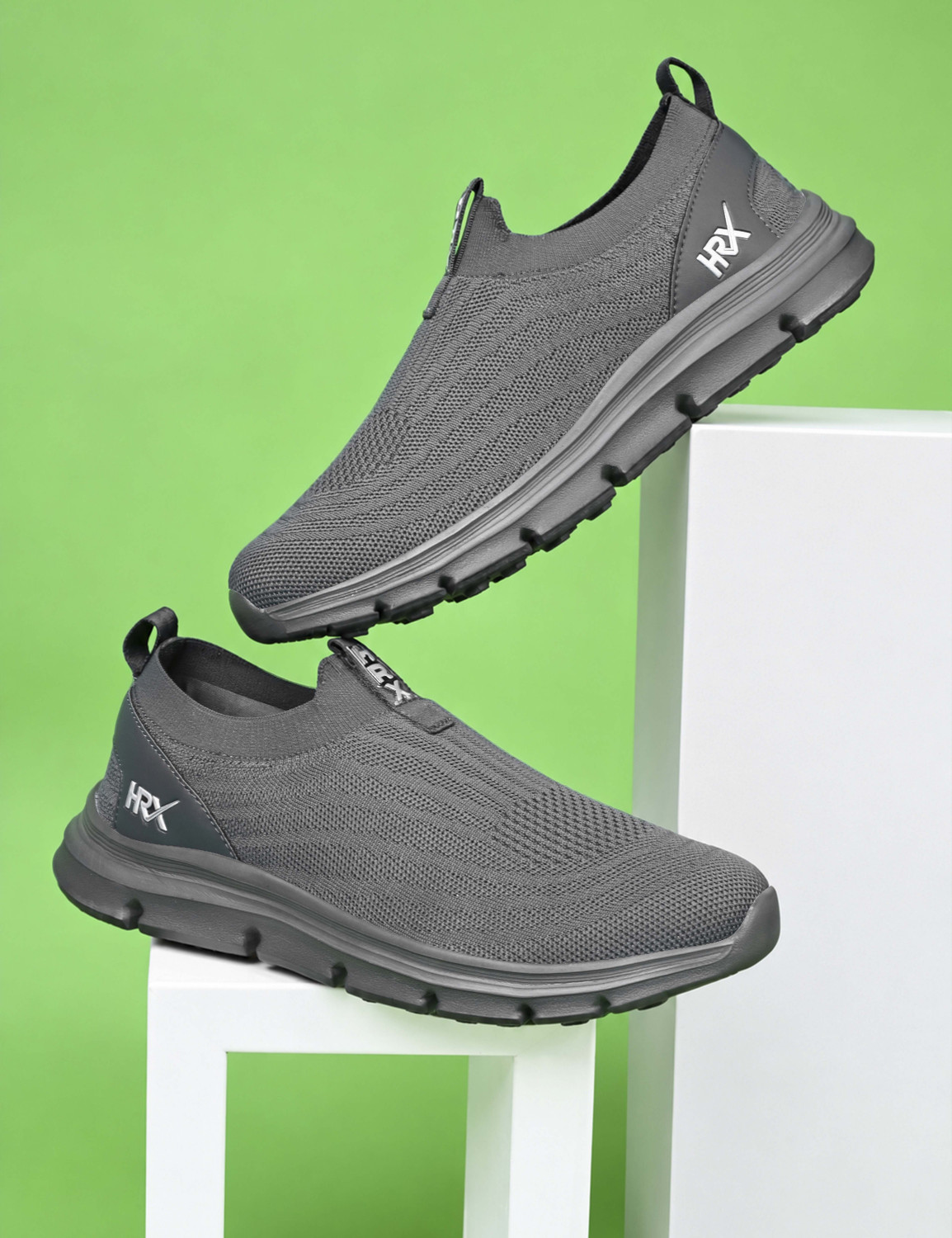 Image of HRX by Hrithik Roshan Walking Shoes For Men (Grey, 10)