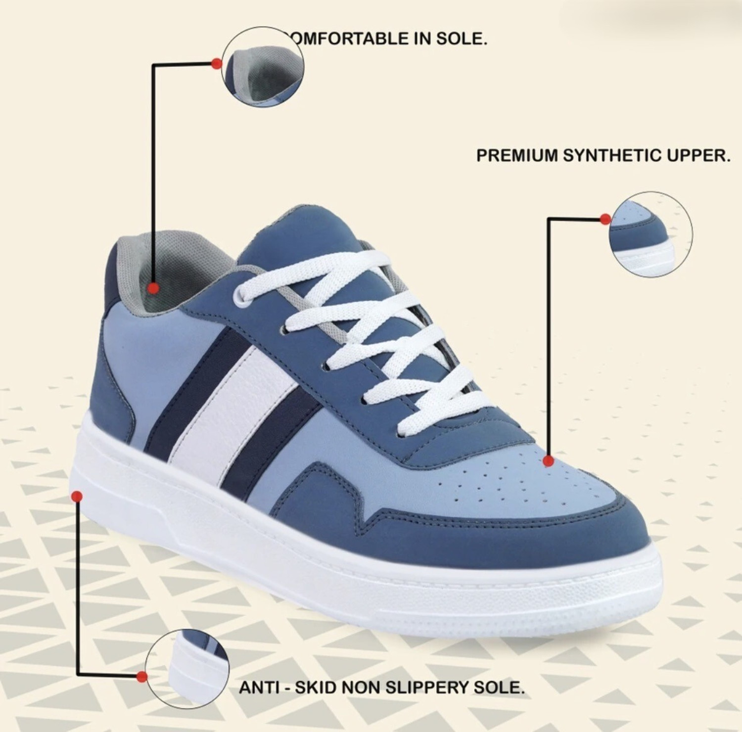 Image of Roadster Men's Running Shoes |Gym, Walking & Daily Use Shoes Sneakers For Men Sneakers For Men