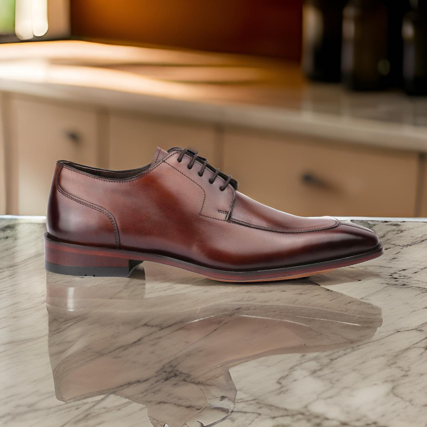Image of Harrykson London Premium Leather elegant men's dress Handmade Derby For Men