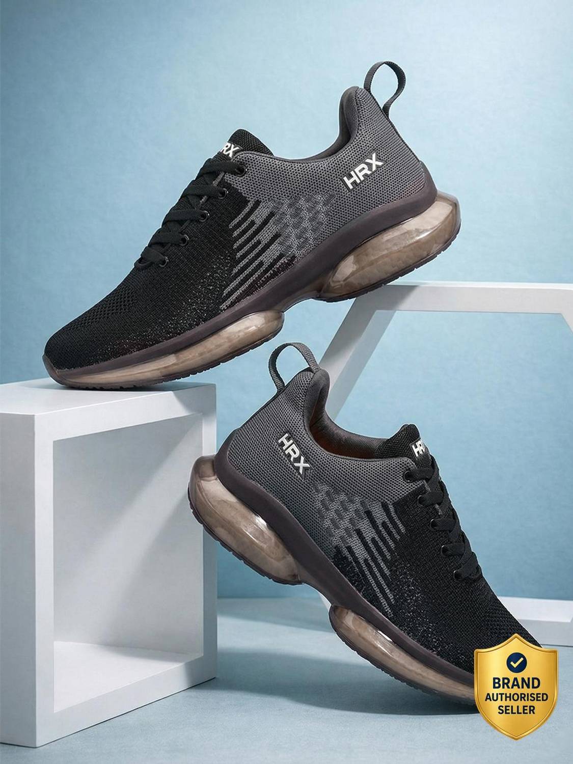 HRX by Hrithik Roshan Men's Gray Walking Shoes - Image 1