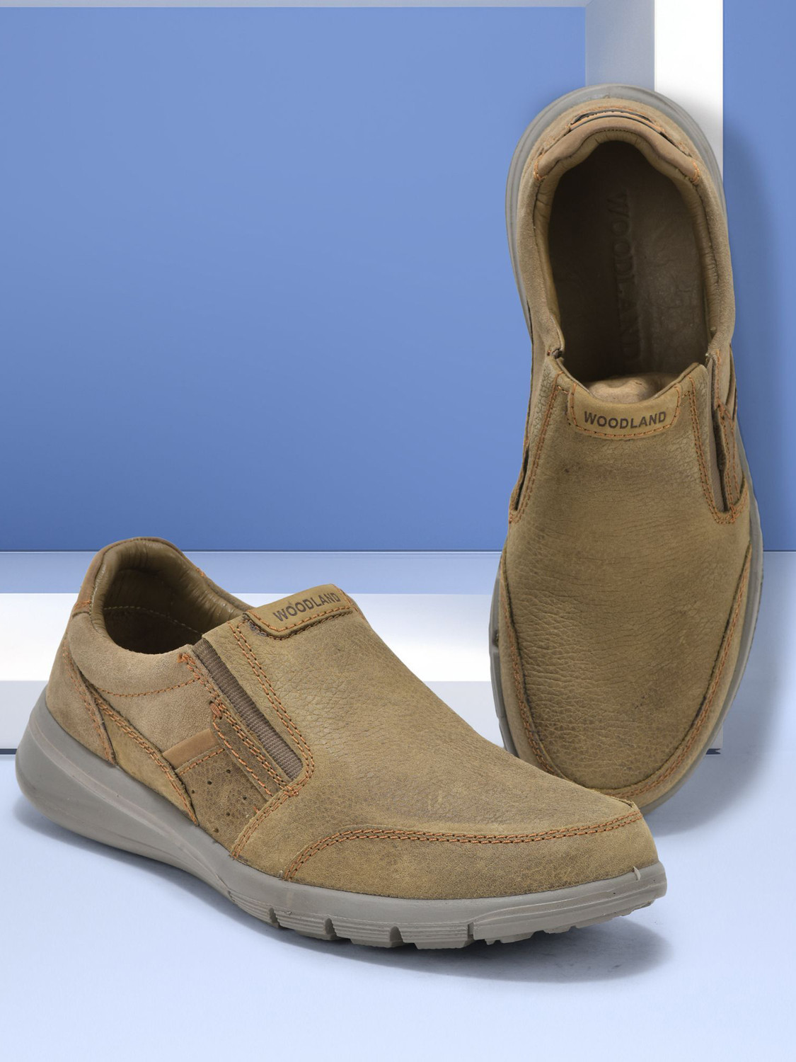 Image of WOODLAND Slip On Lightweight Comfortable Easy Wear Casuals For Men
