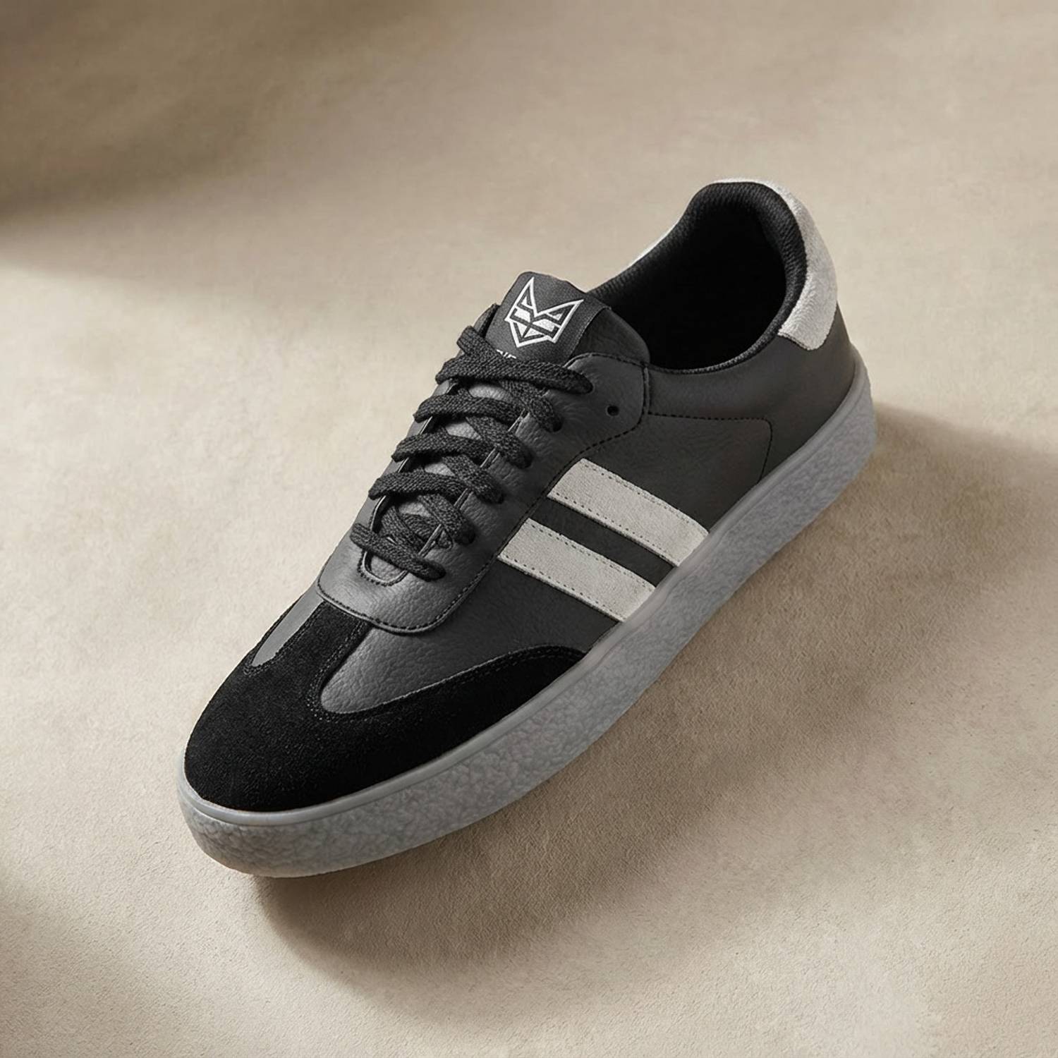 BIG FOX Men's Black Lace-Up Sneakers - Image 5
