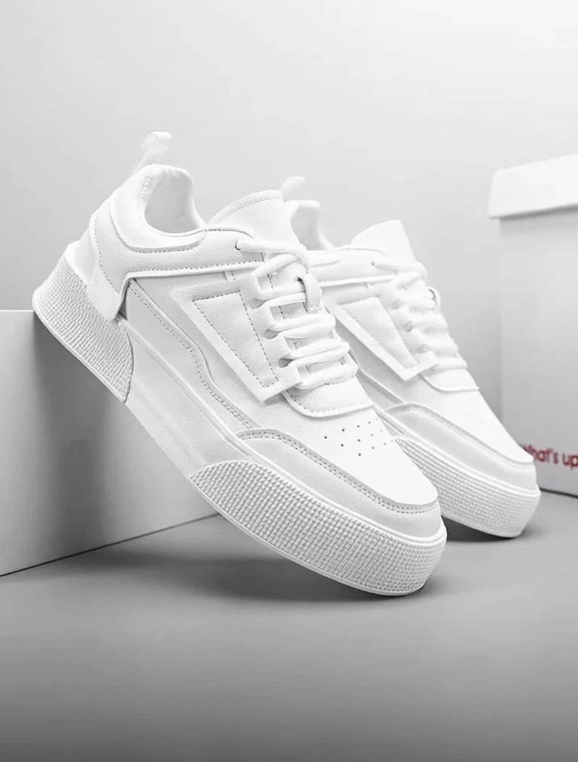 RODDICK SHOES Men White Sneakers - Image 3